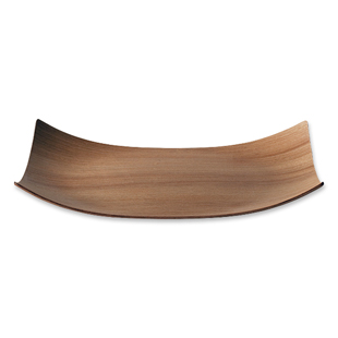 Wood Curved Tray Natural 14