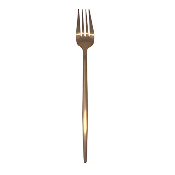 Matte Rose Gold Dinner Fork