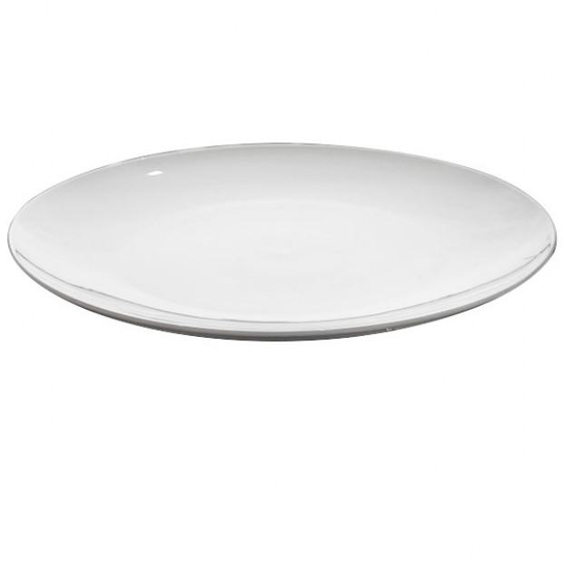Ceramic Round Coupe Platter 18