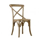 Crossback Weathered Oak Chair
