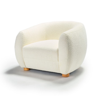 Easton Armchair Off White Boucle 