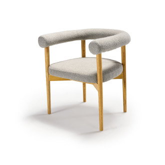 Dakota Armchair Grey Boucle