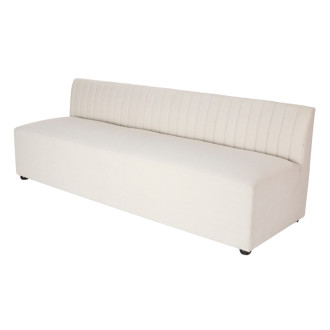 Metro Off White Chenille Sofa 