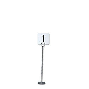 Number Stand Chrome Short 8