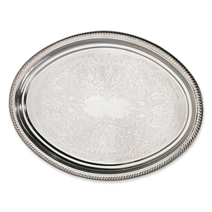 Silver Tray Oval Large 22
