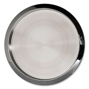 S/S Brushed Tray Round 15