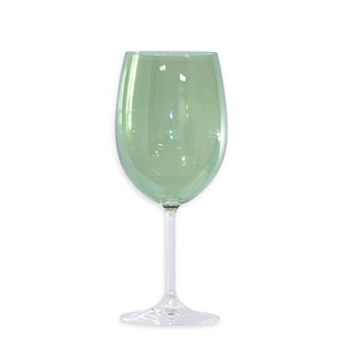 Roma Goblet Glass Moss Green 16oz