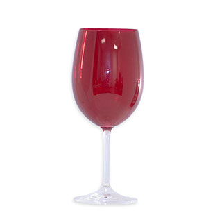 Roma Goblet Glass Red 16oz