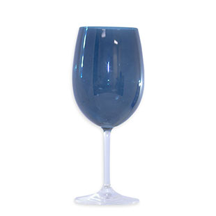 Roma Goblet Glass Smoke Blue 16oz