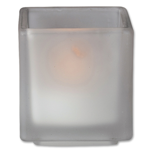 Cube Votive Frosted 2