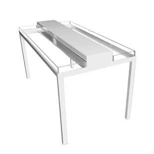 Table For Lucite Display With Riser  6'Lx3'Wx36