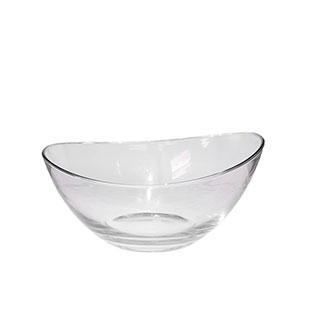 Glass Organic Bowl 9.5- 70oz 