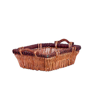 Wicker Rectangle Basket Large 