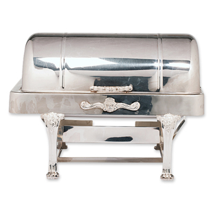 Silver Chafer Roll Top 8Qt Oblong