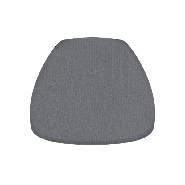 Cotton Steel Grey Chair Cushion