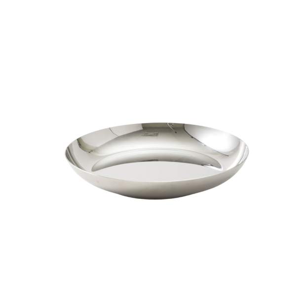 Stainless Coupe Platter 10