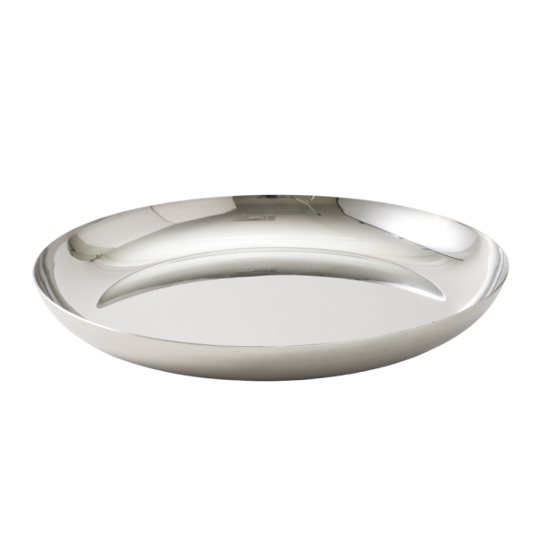 Stainless Coupe Platter 14