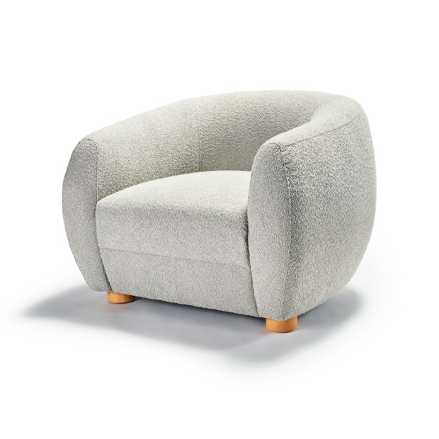 Easton Armchair Dark Grey Boucle