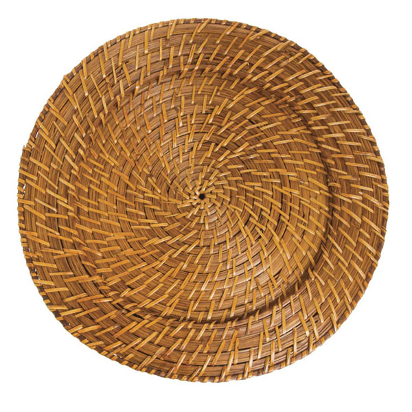 Light Wicker Charger 13