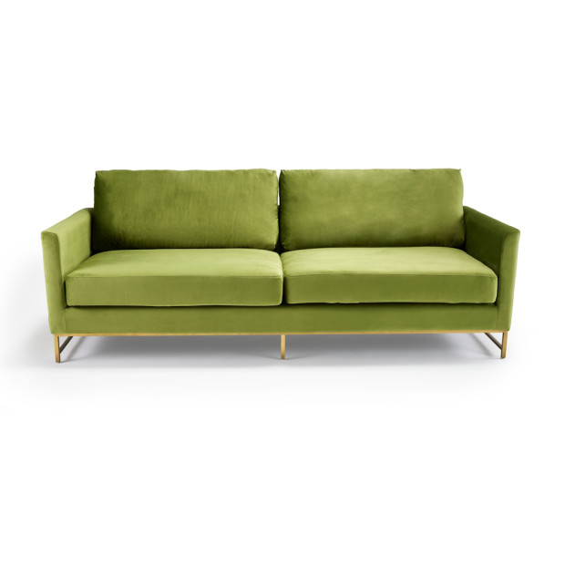 Harrison Sofa Spring Green Velvet