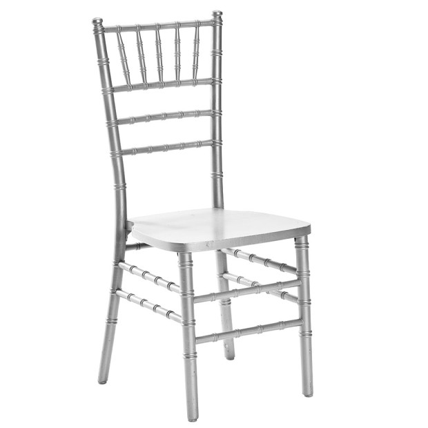 Ballroom Chair Wood Silver