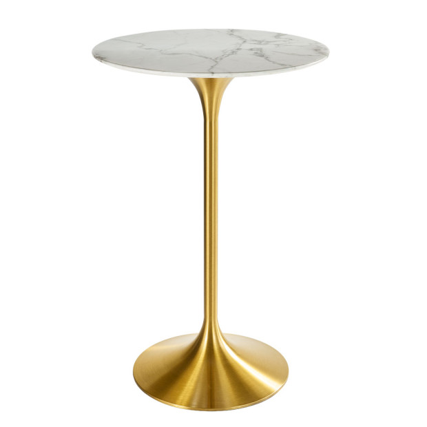 Ellie White Marble Highboy 