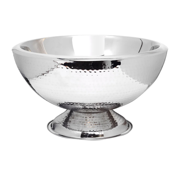 Hammered Double Wall Punch Bowl 15
