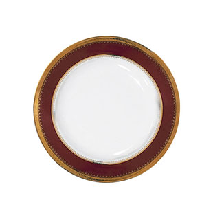 Red Gold Lunch Plate 9