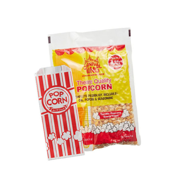 8 Pkgs Of Popcorn & 50 Bags